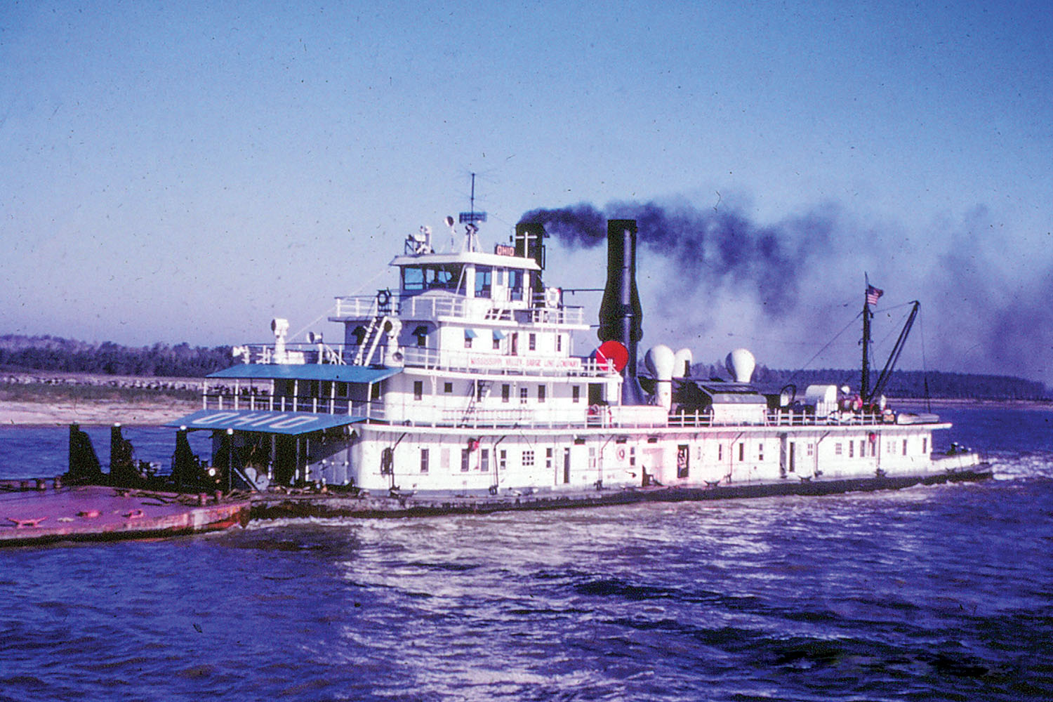 The Valley Line steamer Ohio in November 1955. (Jeff Yates collection)