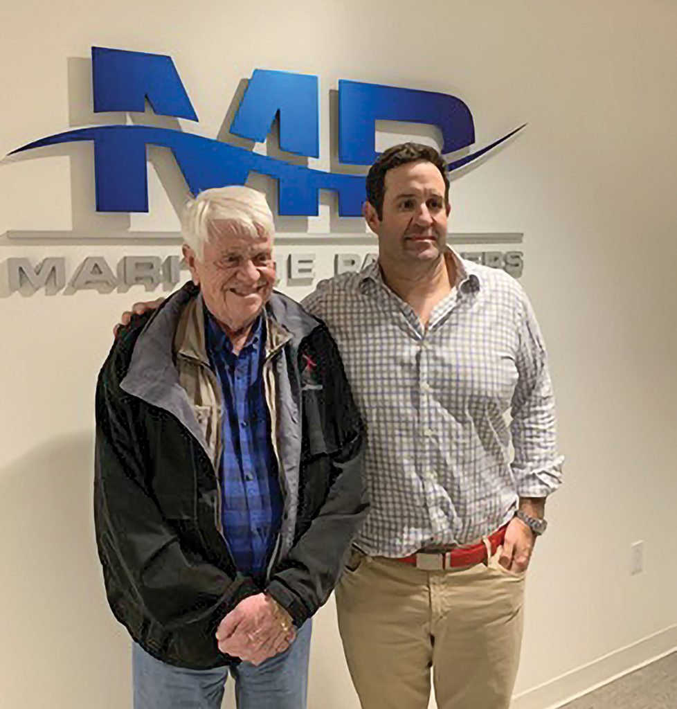 Thordon founder George “Sandy” Thomson with Austin Sperry, Maritime Partners co-founder and president.