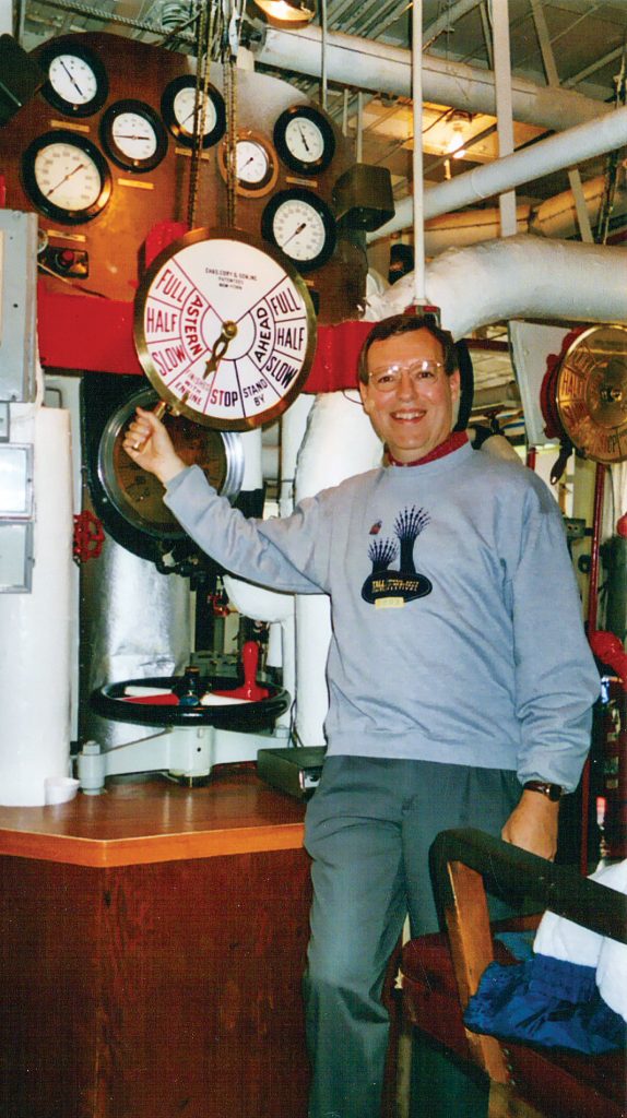 Keith Norrington with Belle indicator 2003 FINISHED WITH ENGINE. (Photo by Gary Waller)