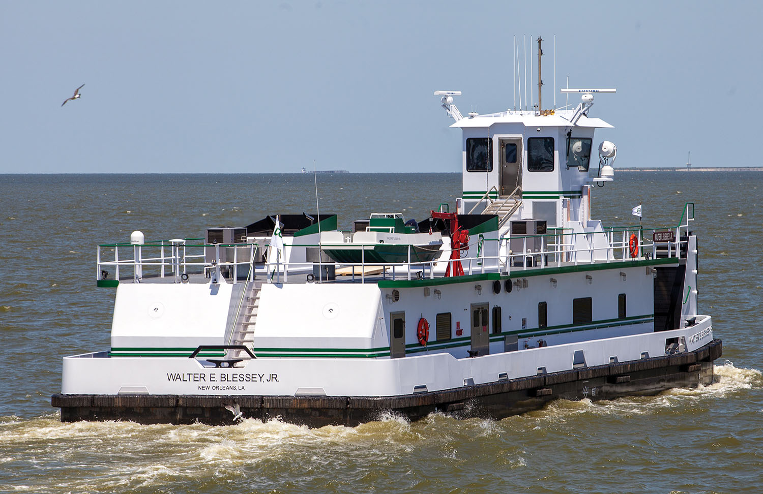 The mv. Walter E. Blessey, Jr. was built for Blessey Marine Service by Vessel Repair. (Photo by Frank McCormack)