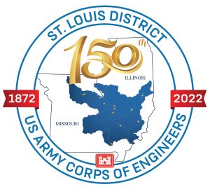 St. Louis Engineer District anniversary logo.