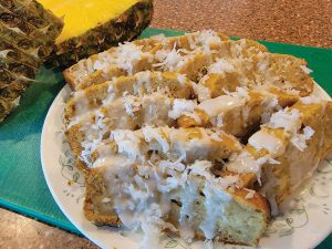 Banana bread with pineapple