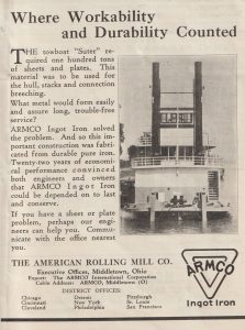 ARMCO ad in The Waterways Journal, July 26, 1930. (David Smith Collection)