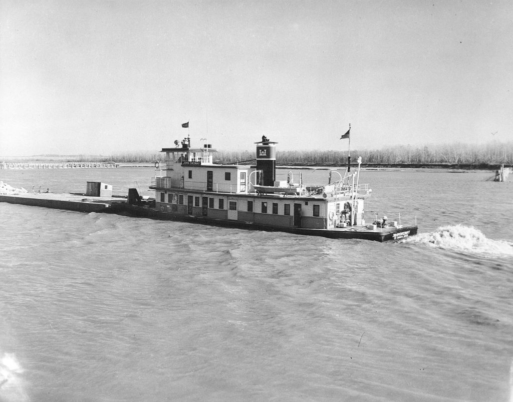 The John Ordway after conversion to prop. (U.S. Engineers photo)