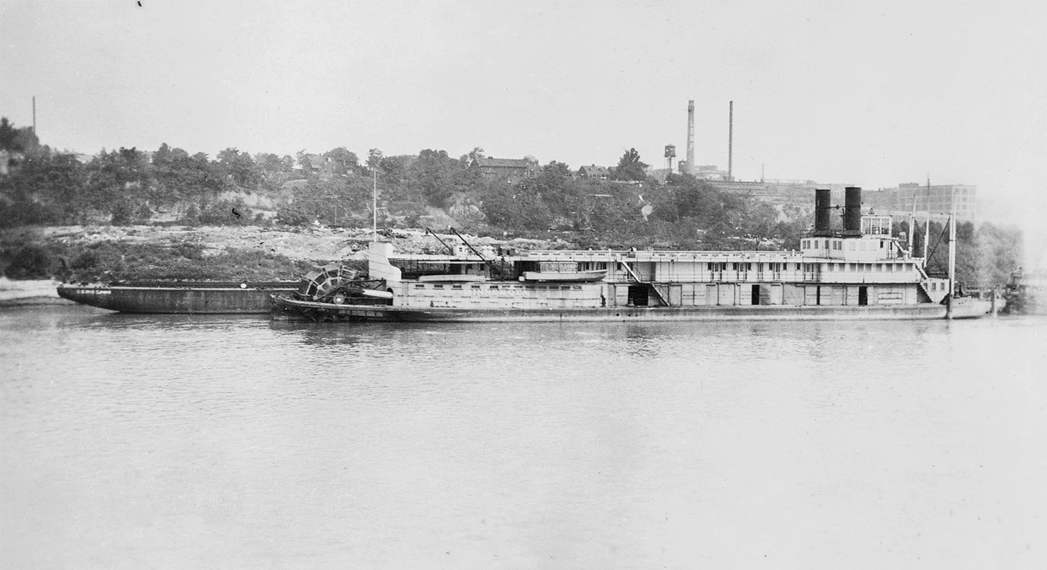 The steamer Minnesota as a sternwheeler
