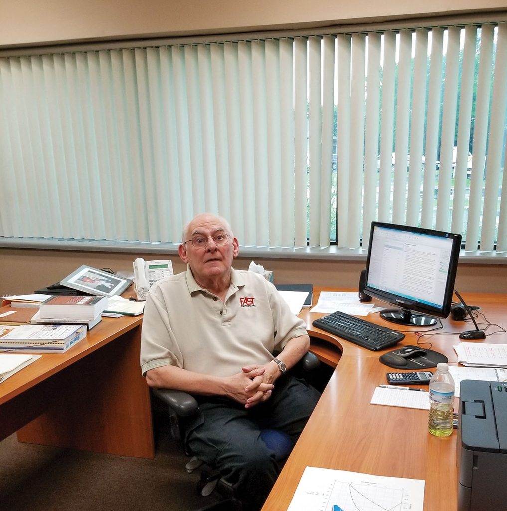 Alan Fleicher, vice president of engineering, has been with the company 50 years. (Photo courtesy of Scienco/FAST)