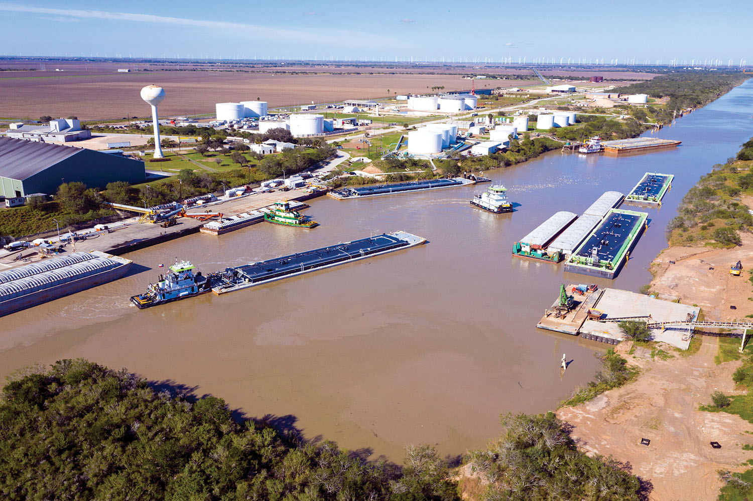 2021 view of the Port of Harlingen. The port moved 3 million tons of cargo in 2021. (Photo courtesy of Port of Harlingen)