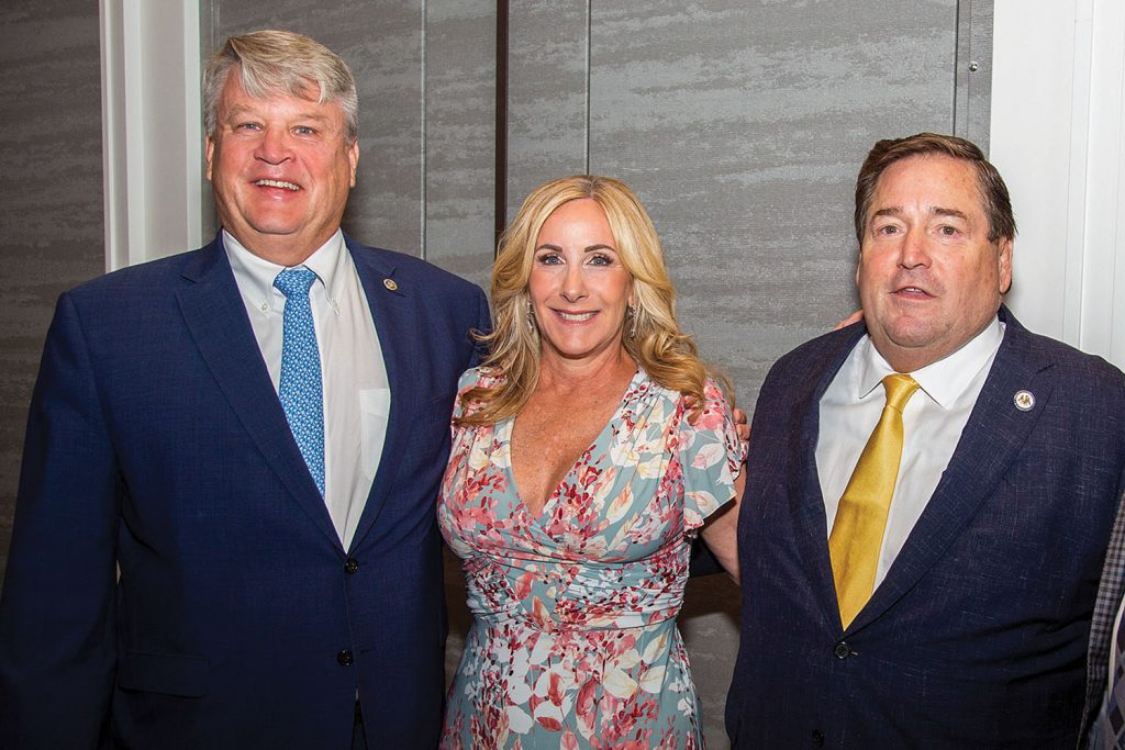 Sean Duffy, Michelle Robert-Duffy, and Lt. Gov. Billy Nungesser. (Photo courtesy of Sean Duffy)