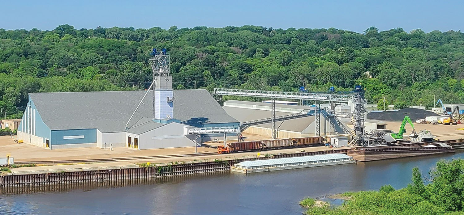 Alter Logistics Company’s new fertilizer facility in Saint Paul, Minn. (Photo courtesy of Alter Logistics Company)