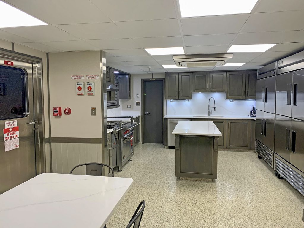 Vessel galley. (Photo courtesy of Hines Furlong Line)