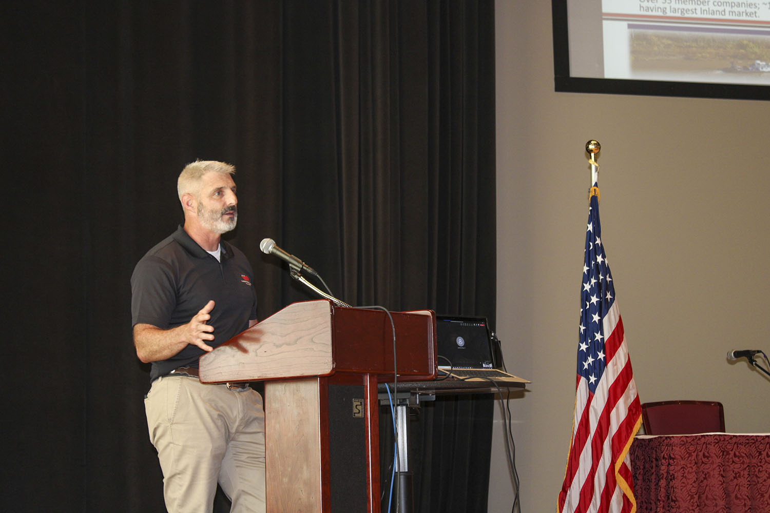 Mark Sawyer with Marine Compliance Alliance. (Photo by Shelley Byrne)