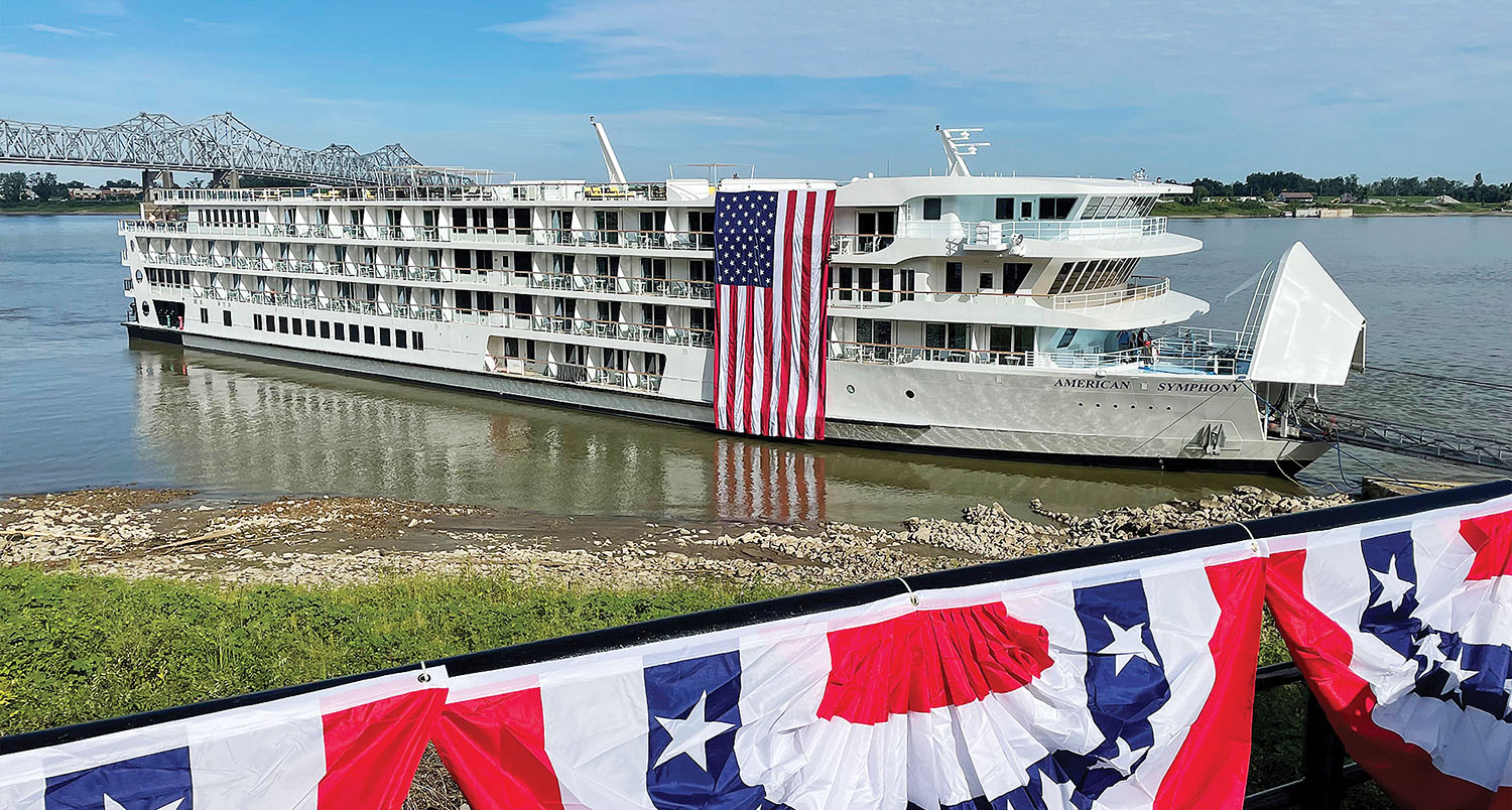 The 175-passenger American Symphony was constructed by Chesapeake Shipbuilding. (Photo courtesy of American Cruise Lines)