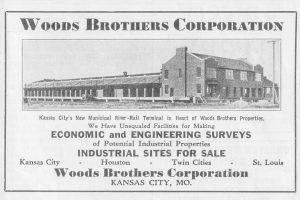 Woods Brothers ad in The Waterways Journal, February 20, 1932. (David Smith collection)