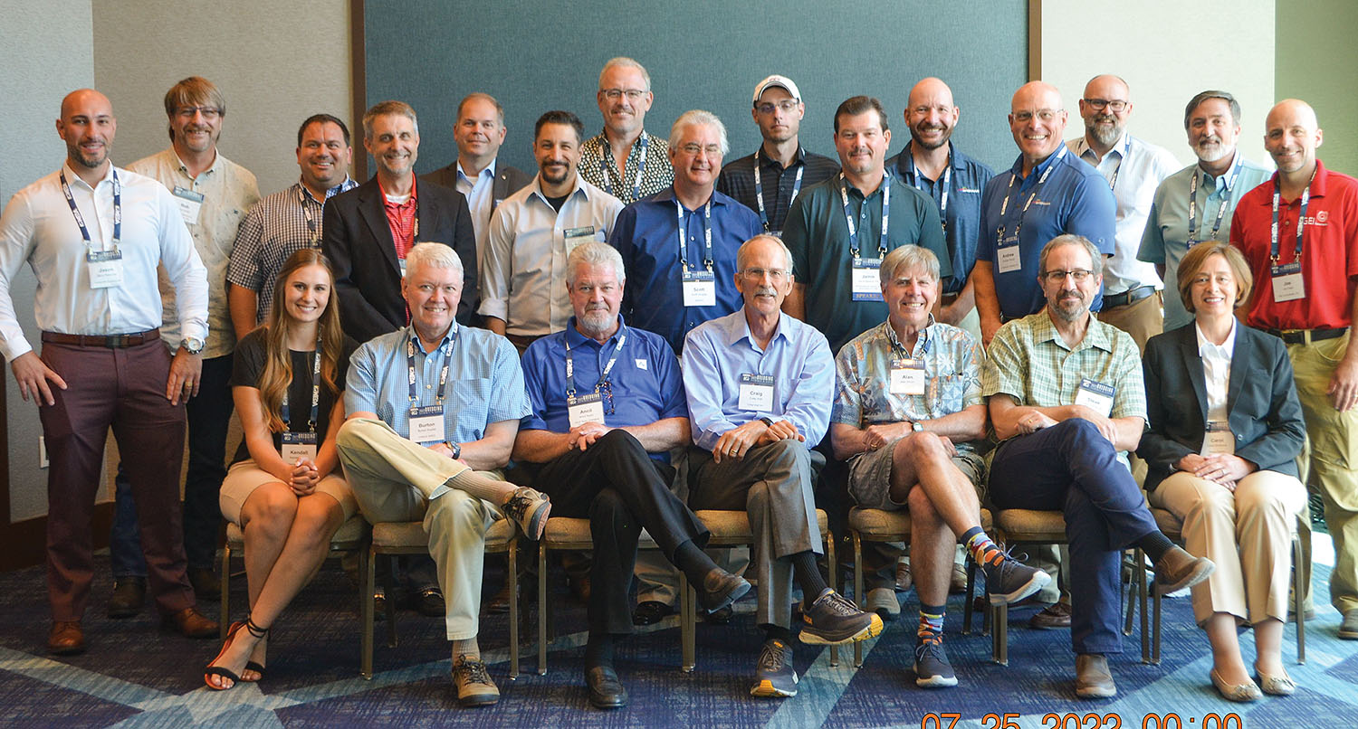 Environmental Commission attendees were, front row, from left, Kendall Brome, Burton Suedel, Ancil Taylor, Craig Vogt, Alan Alcorn, Steve Garbaciak and Carol Shobrook. Back row, from left, Jason Raimondi, Robb Webb, Mark Stroik, Todd Phillip, Lars Zetterstrom, Travis Merritts, Connor Lamb, Scott Douglas, Jtanner Wiens, Jamie Beaver, Matt Binsfeld, Andrew Timmis, Nick Buhbe, Corry Platt, and Joe Caryl. (Photo by Judith Powers)