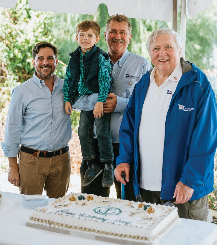 From left: Todd Clower, Jerry Clower, Jimmy Baer and George Clower. (Photo by Katie Sikora, courtesy of Harbor Towing & Fleeting)