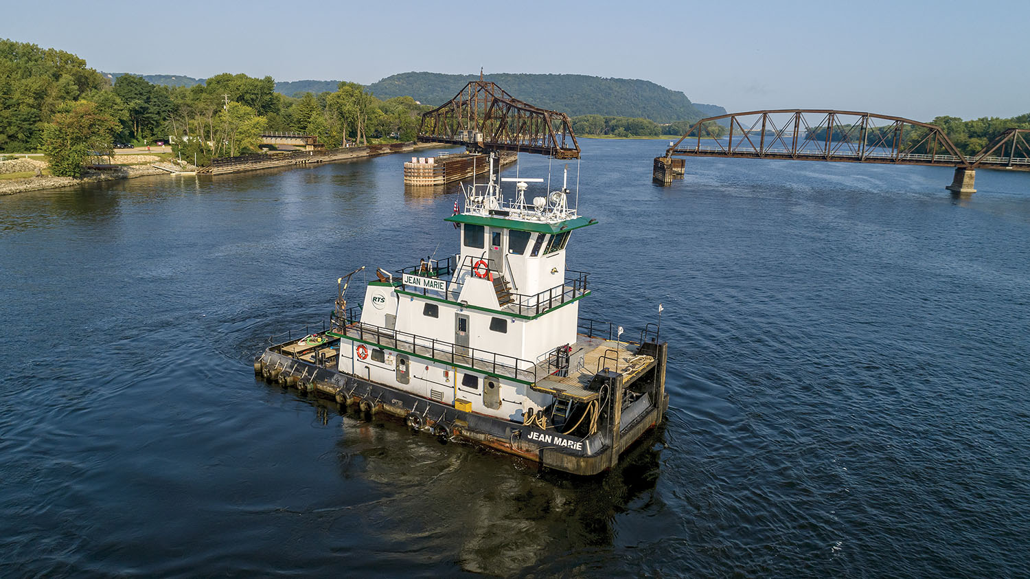 The 1,250 hp. mv. Jean Marie was acquired from Marquette Transportation this summer. (Photo by Mike Yuhas)