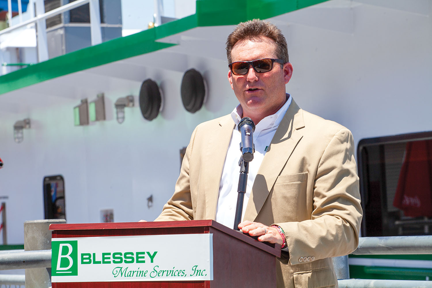 Clark Todd, president and CEO of Blessey Marine Services, was elected chairman of The American Waterways Operators in May 2022. (WJ file photo by Frank McCormack)