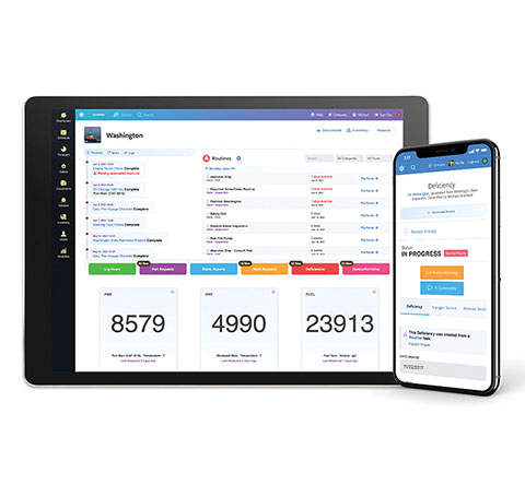 MobileOps is a web-based app that can be accessed via computer, tablet or smartphone. (Image courtesy of MobileOps)