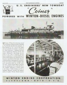 Winton Engine Corporation ad in April 27, 1935, WJ. (David Smith collection)