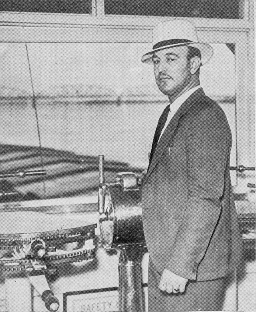 Capt. Thomas P. Craig aboard the Roosevelt for Kansas City trip.  (From June 15, 1935 WJ, David Smith collection)