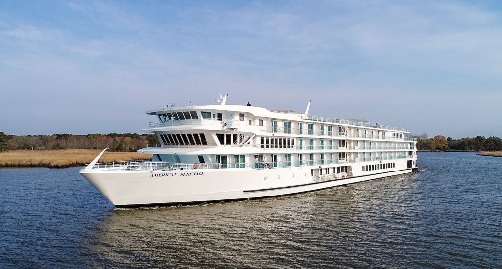 The American Serenade was christened April 23 in Vidalia, La. (Photo courtesy of American Cruise Lines)