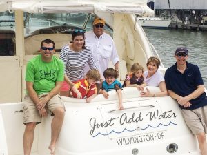 John McMahan with his family