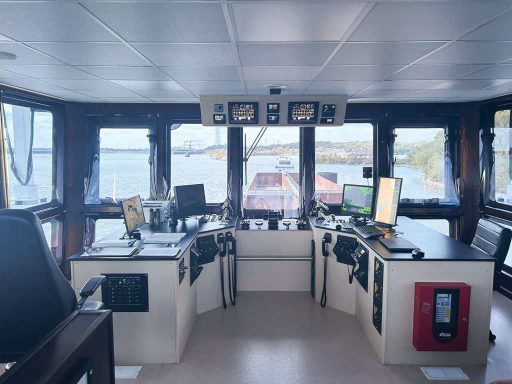 Wheelhouse of the Travis Terral.