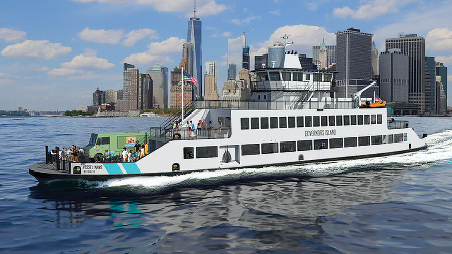 Designed by Elliott Bay Design Group, the new ferry will be 190 by 62 feet and have capacity for 1,200 passengers. (Photo courtesy of Conrad Industries)