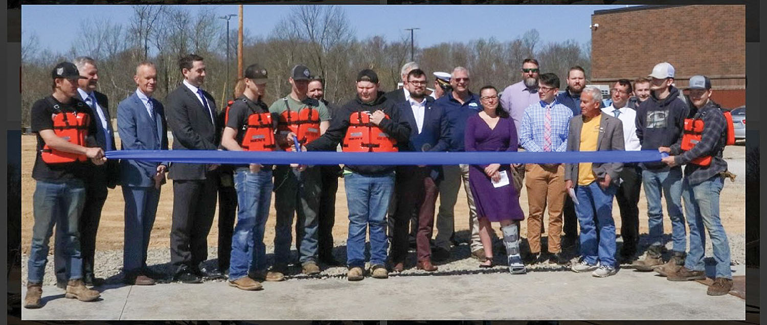 Mountwest Maritime Academy cut the ribbon on its new facility at the Swiss Hills Innovation and Career Center in Woodsfield, Ohio. The main campus is in Huntington, W.Va. (Photo courtesy of Mountwest Maritime Academy.)