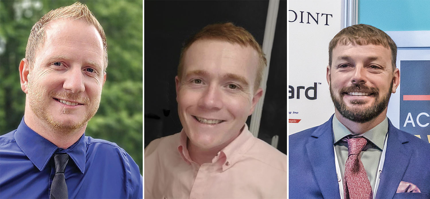 This week's IMX 40 Under 40 featured recipients are Russell Smith (not pictured), Jordan Steines, Sean Tittle and Lloyd Trosclair.