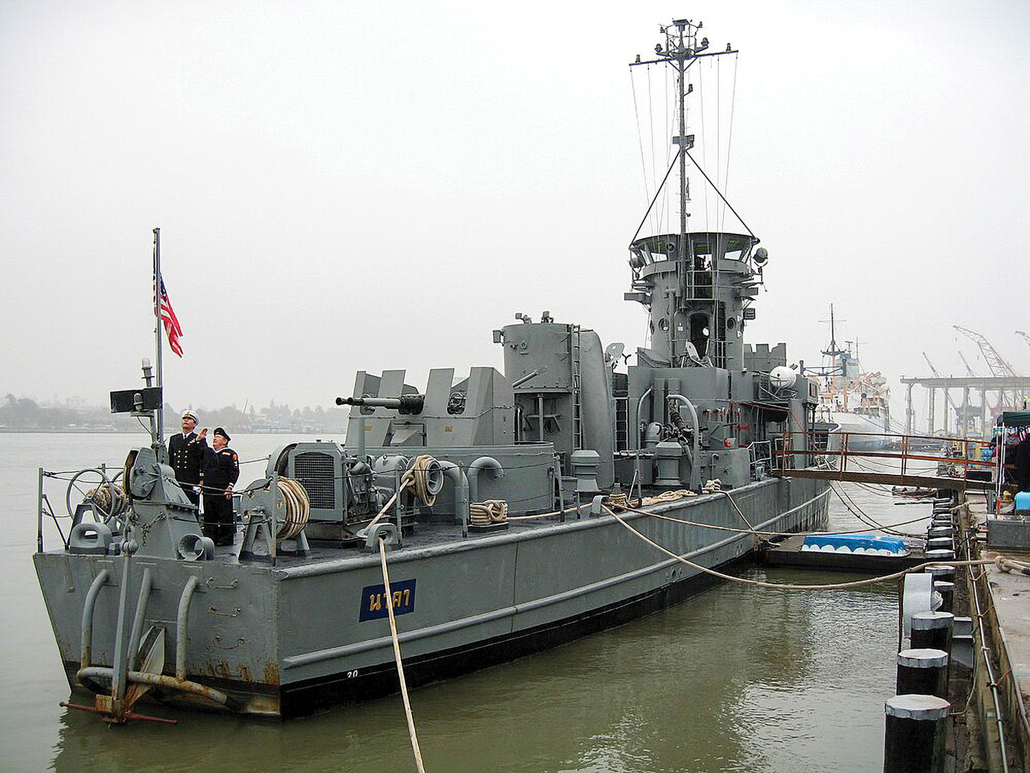 USS LCS 102, last surviving intact LCS, now preserved at the US Naval Shipyard Mare Island, Vallejo, Calif. (U.S. Navy photo)