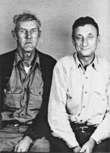 Walter ‘Doc’ James, left, and Palmer Fisher. (Photo courtesy of Richard Dale James)
