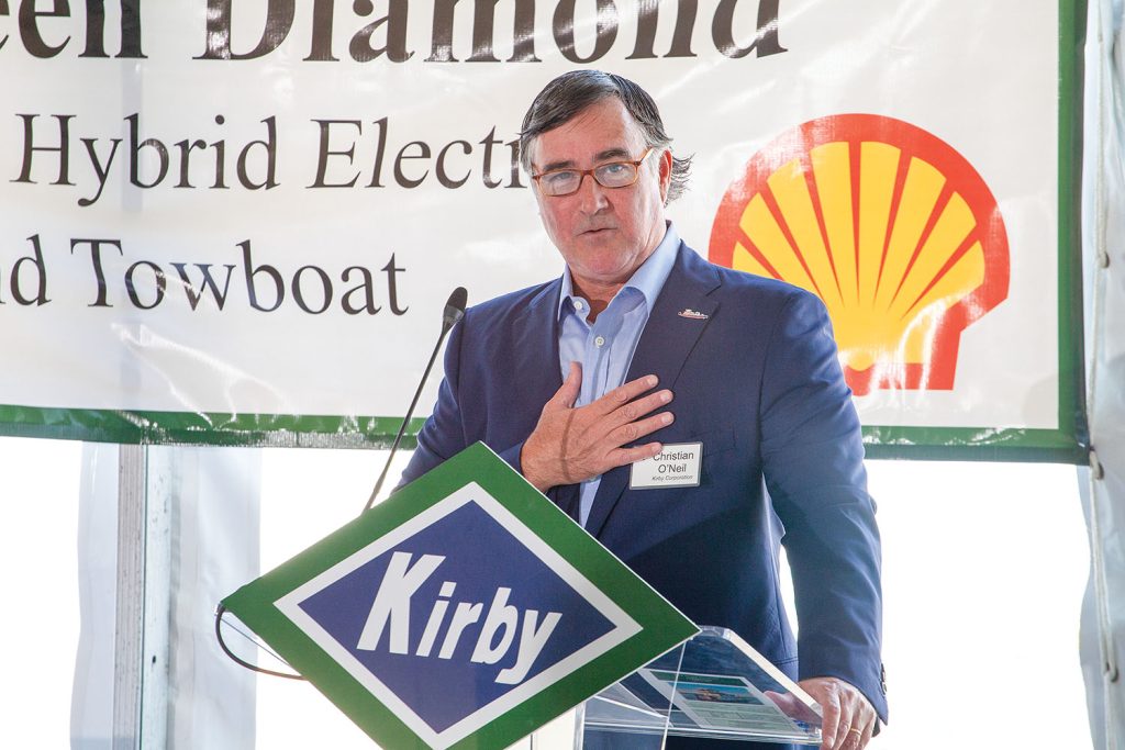 Christian O’Neil, president of Kirby Inland Marine. (Photo by Frank McCormack)