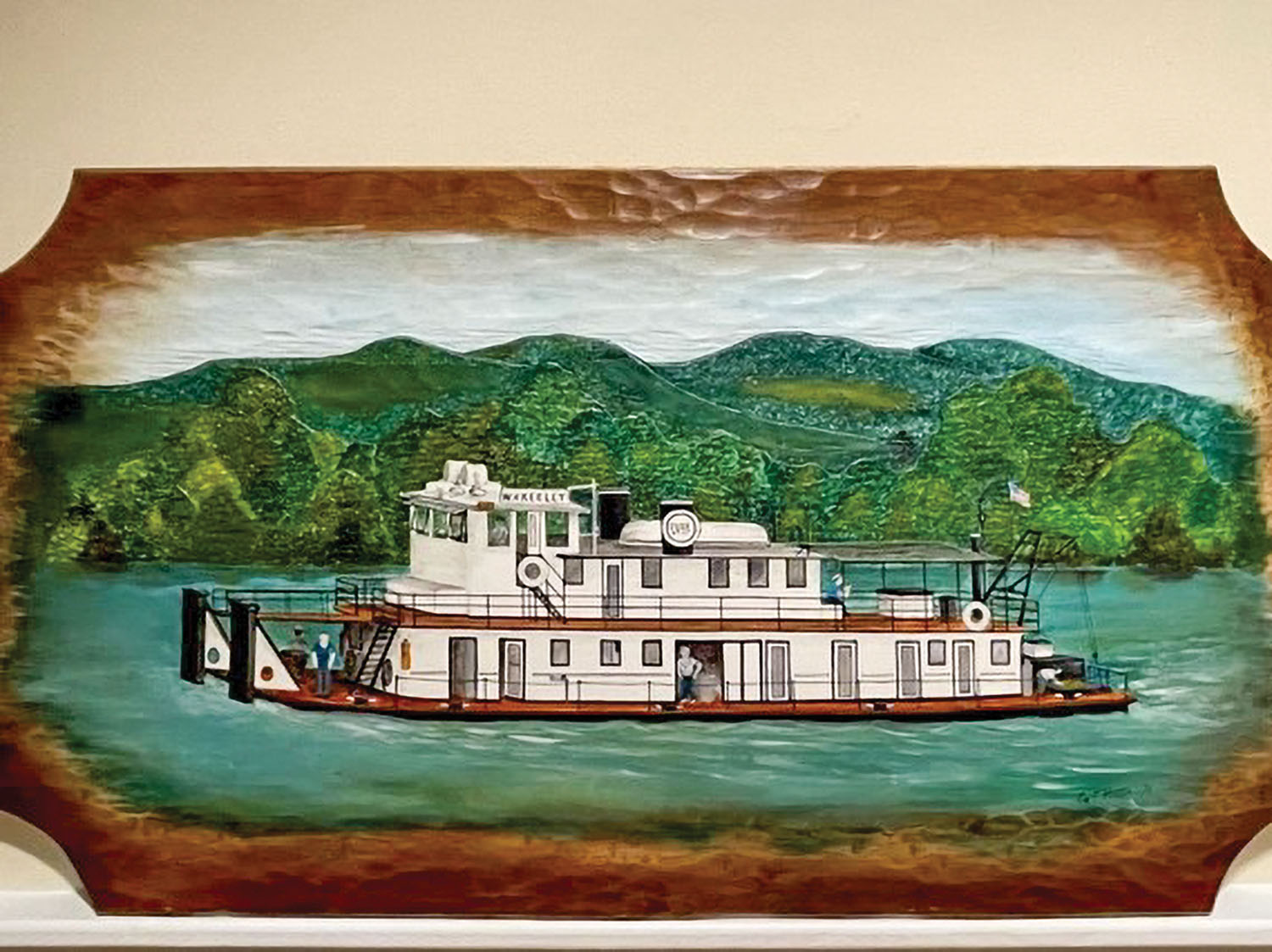 Painting of the W.V. Keeley by Mike Hager’s father. (Courtesy Mike Hager)