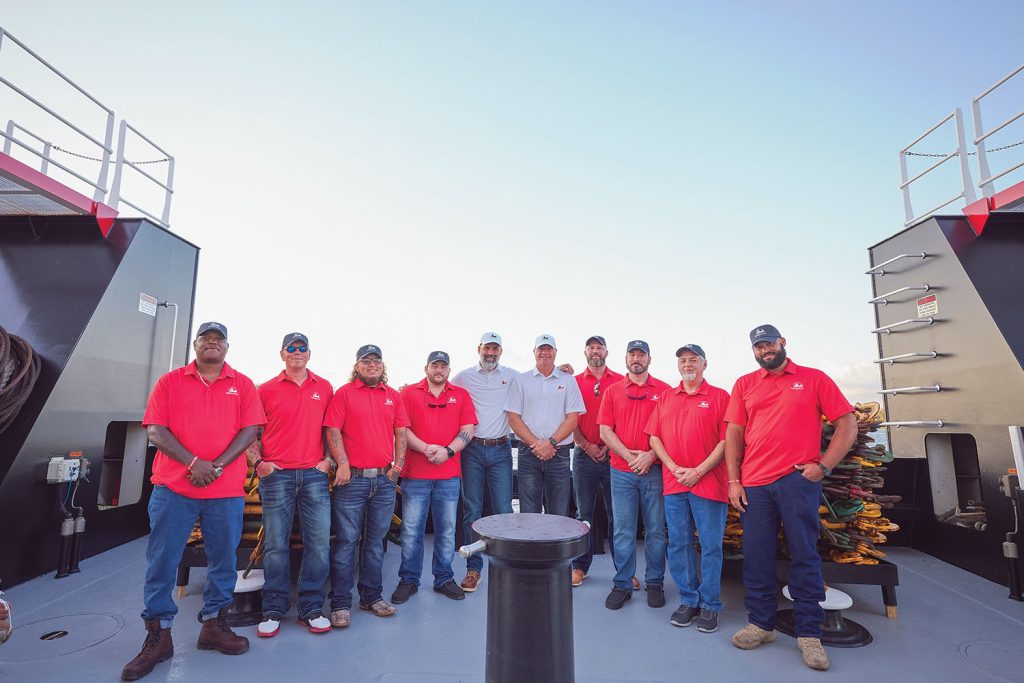 Crew of the mv. Cindy L. Eckstein. (Photo by Brad Rankin)