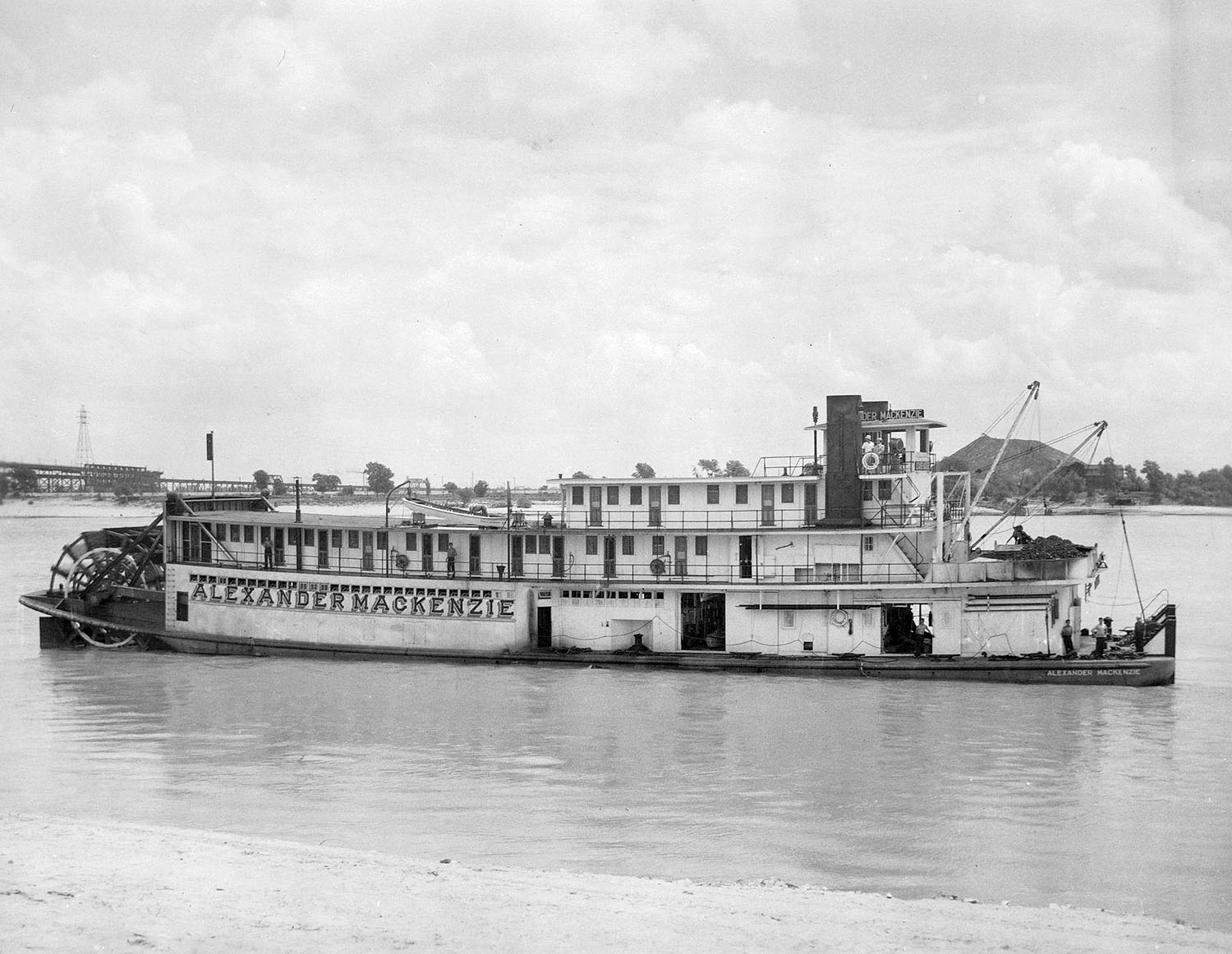 One Of The Last Steam Sternwheel Towboats