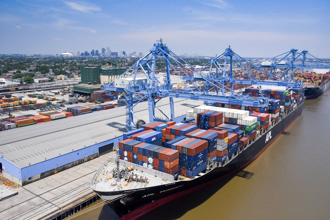 Napoleon Avenue Container Terminal. (Photo courtesy of Port NOLA)