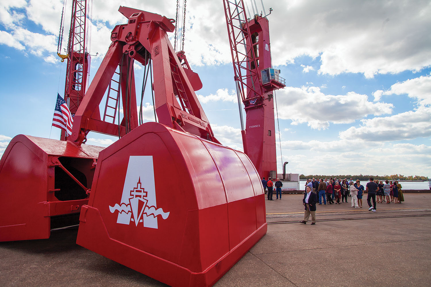 The ceremony took place at the Globalplex Intermodal Terminal November 7. (Photo by Frank McCormack)