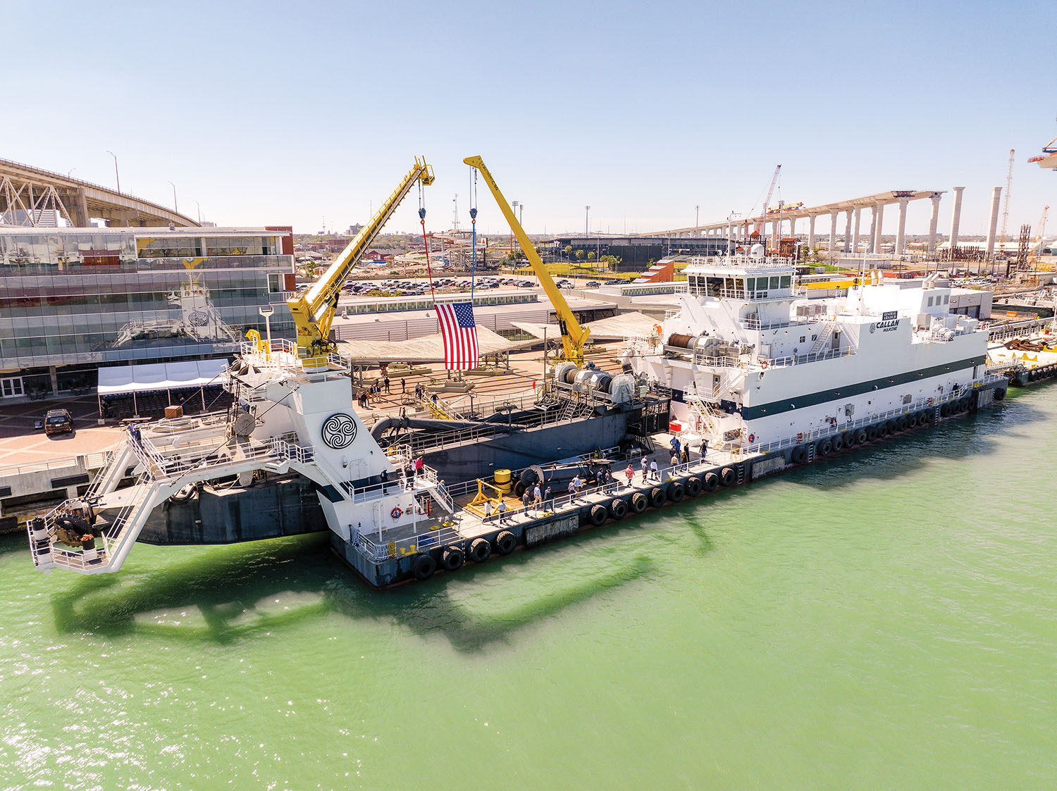 The diesel-electric cutter suction dredge General Arnold was built by C&C Marine and Repair. (Photo courtesy of Callan Marine)