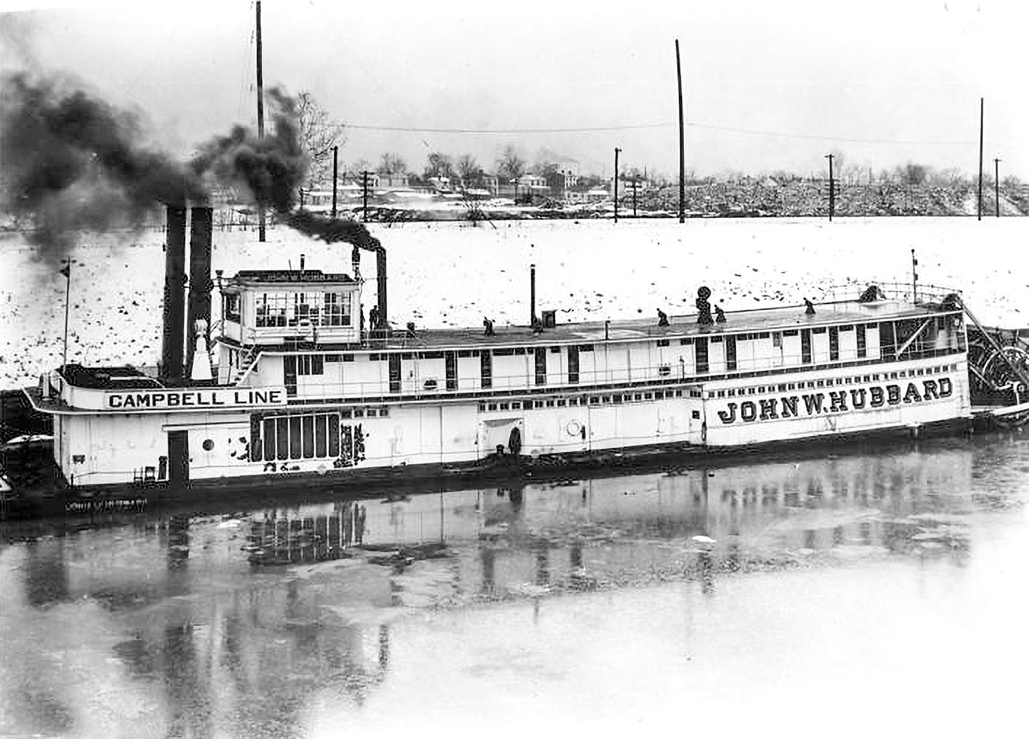 Late In The Era Of Steam Sternwheel Towboating