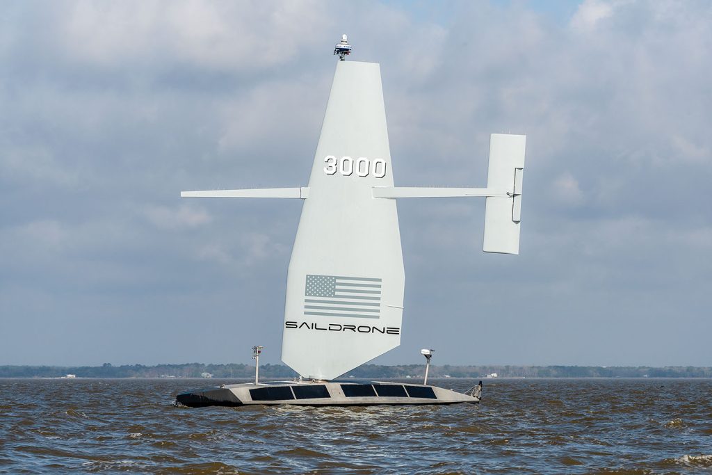 The SD-3000 in the water. (Photo courtesy of Austal USA)