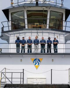 The crew of the mv. Christie Lee.