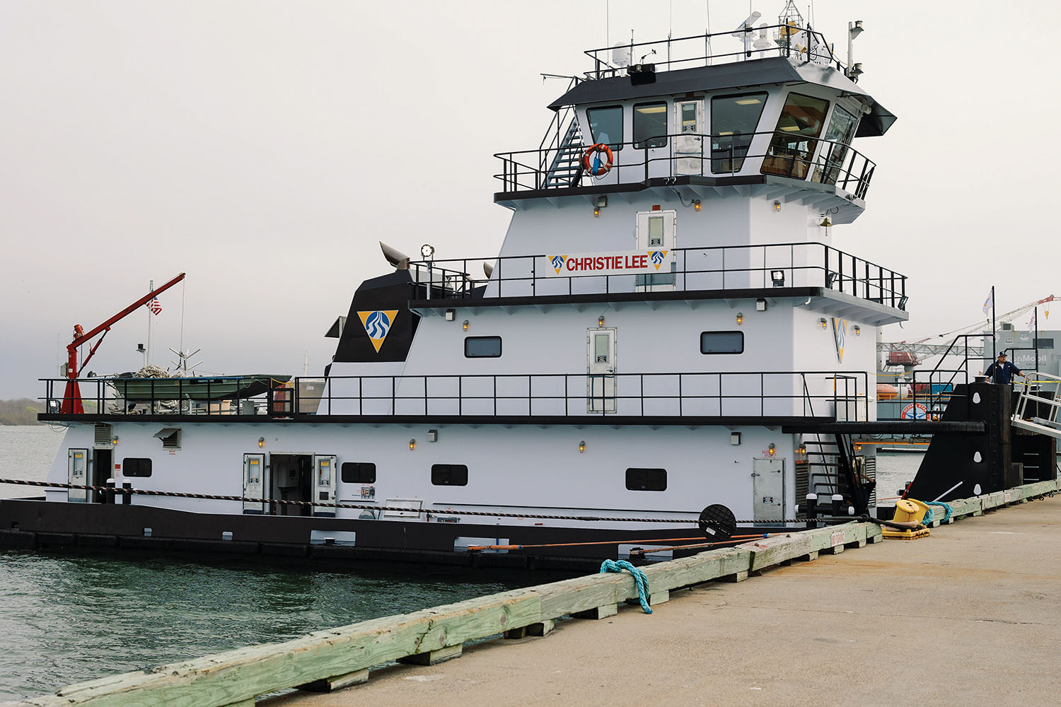 The 2,600 hp. mv. Christie Lee was built in 2015 by Sneed Shipbuilding. Campbell Transportation acquired it in 2023 as part of its purchase of the assets of NGL Marine.