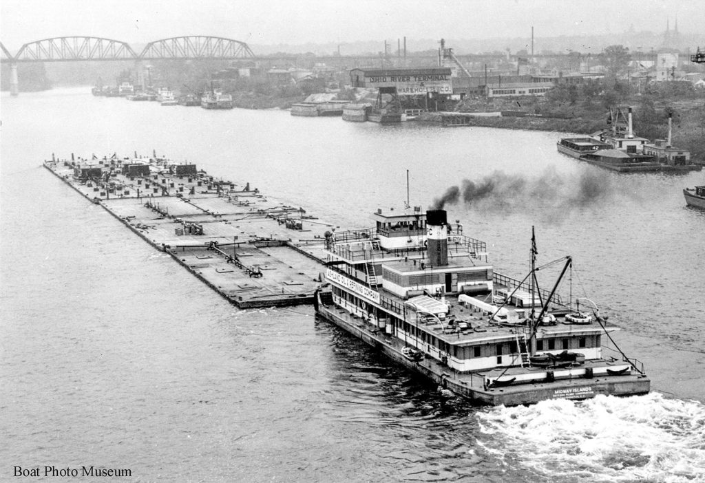 Midway Islands up at Louisville on October 20, 1944. (Dan Owen Boat Photo Museum collection)