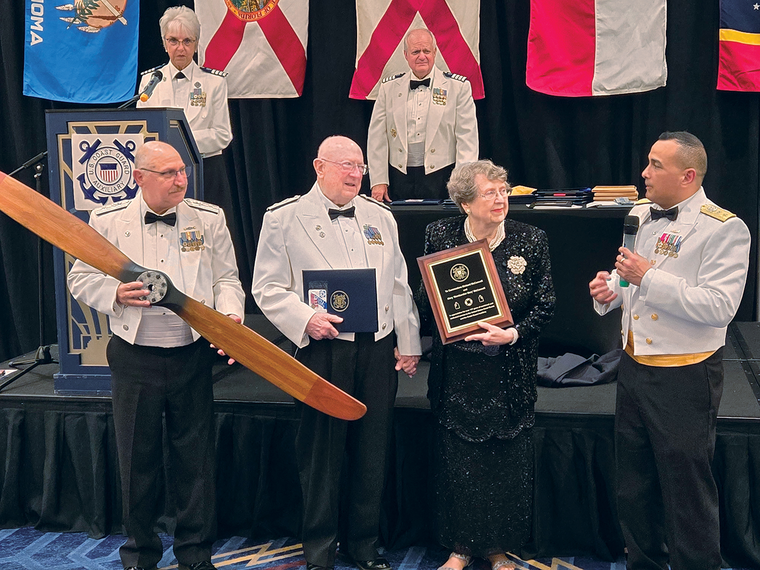 McConnell Honored For Coast Guard Auxiliary Service