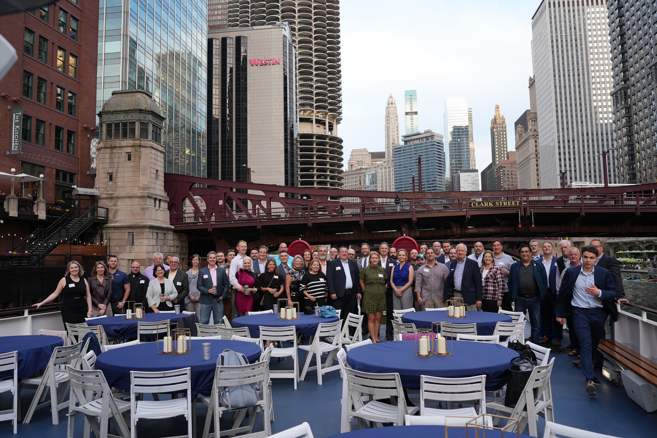 The Chicago Propeller Club announced it recently was named the International Propeller Club of the Year. Members celebrated with a networking cruise October 30 on the Chicago River. (Photo courtesy of Chicago Propeller Club)