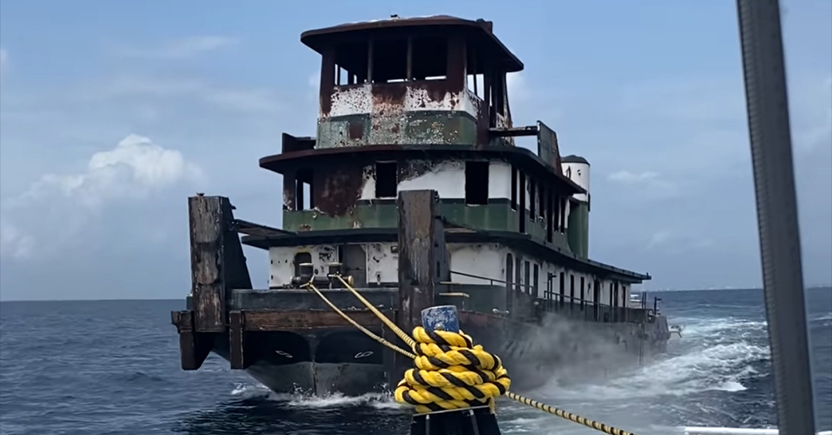 A Vintage Towboat Is Repurposed