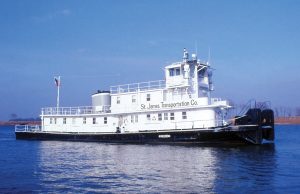 The Freedom posed at Walker Boat Yard, Paducah, Ky., on December 11, 1980. (Photo by Jeff L. Yates)