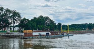 The Mississippi River Institute (MRI) docked in St. Paul, Minn., where the floating classroom will host community events and student workshops until winter.