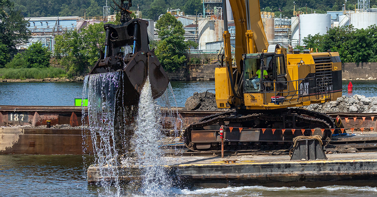 Demolition Half Complete At Elizabeth Locks & Dam
